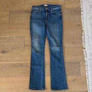 MOTHER Flare Jeans in Deep Blue